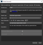Model Generator dialog