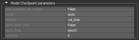 Model Checkpoint callback