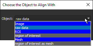 Choose Object to Align With dialog