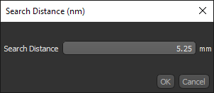 Search Distance dialog