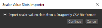 Scalar Value Slots Importer