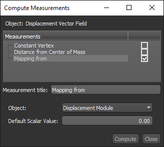 Scalar Generator dialog