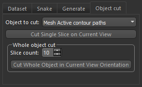 Mesh cut settings