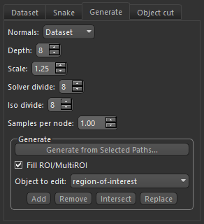 Mesh surface settings