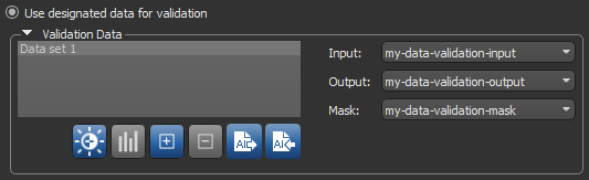 Designated data for validation