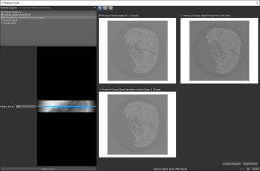 CT Rotation Finder dialog