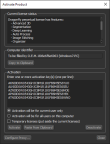 Activate Product dialog