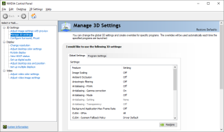 NVIDIA Control Panel