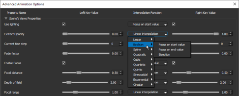 Advanced Animation Options dialog