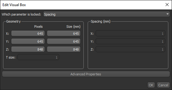 Edit Visual Box dialog