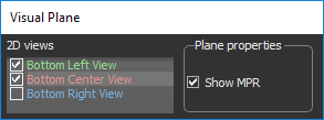 Visual Plane panel
