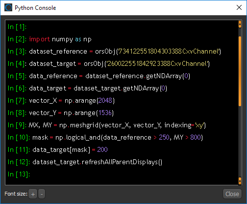 Python console