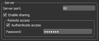 Server settings