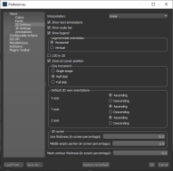 2D Settings preferences