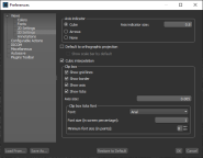 3D Settings preferences