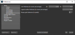 Annotations preferences
