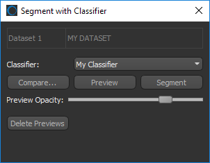 Segment with Classifier panel