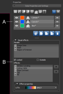 Shape properties and settings