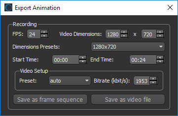 Exporting Animated Sequences