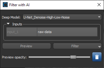 Filter with AI panel