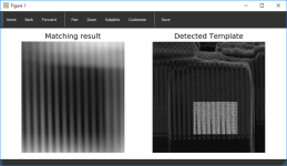 Template matching preview
