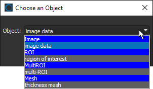 Choose an Object dialog