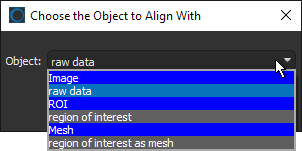 Choose Object to Align With dialog