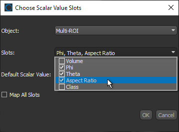 Choose Scalar Value Slots dialog