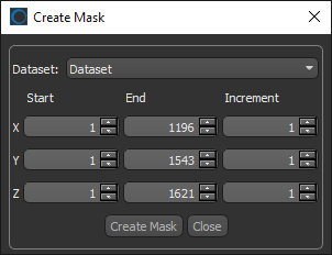 Create Mask panel