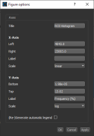 Figure options dialog