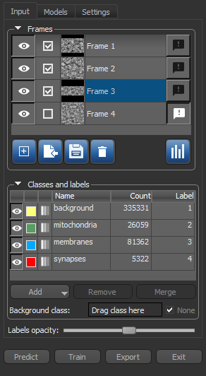 Segmentation Wizard panel