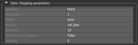 Early Stopping callback