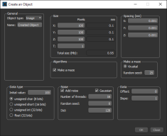 Create an Object dialog