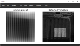Template matching preview