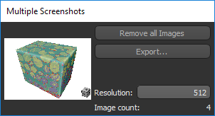 Multiple Screenshots panel