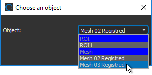 Choose an object dialog