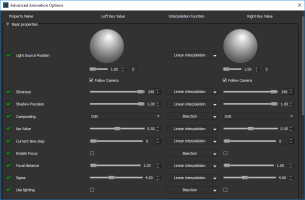 Advanced Animation Options dialog