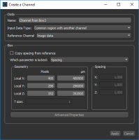 Create a Channel dialog
