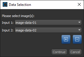 Data Selection dialog
