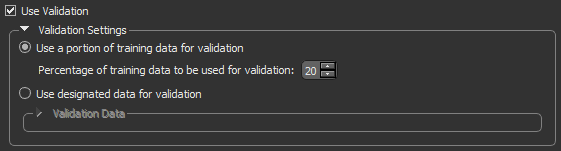 Validation Settings
