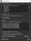 Activate Product dialog